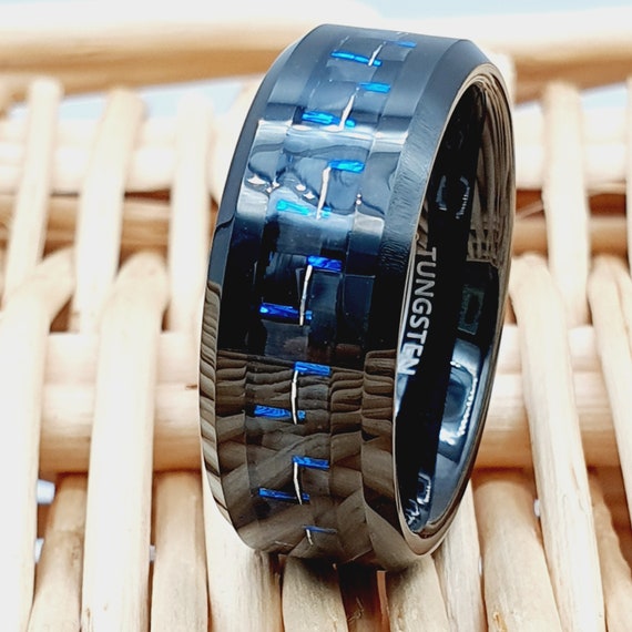 Carbon fiber wedding 2024 bands for her