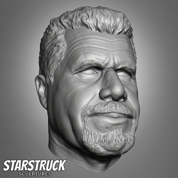 Ron Perlman | Bust | Headphone Stand | 22cm Tall Head Sculpture | Home Décor | 3D Printed. Starstruck Sculptures