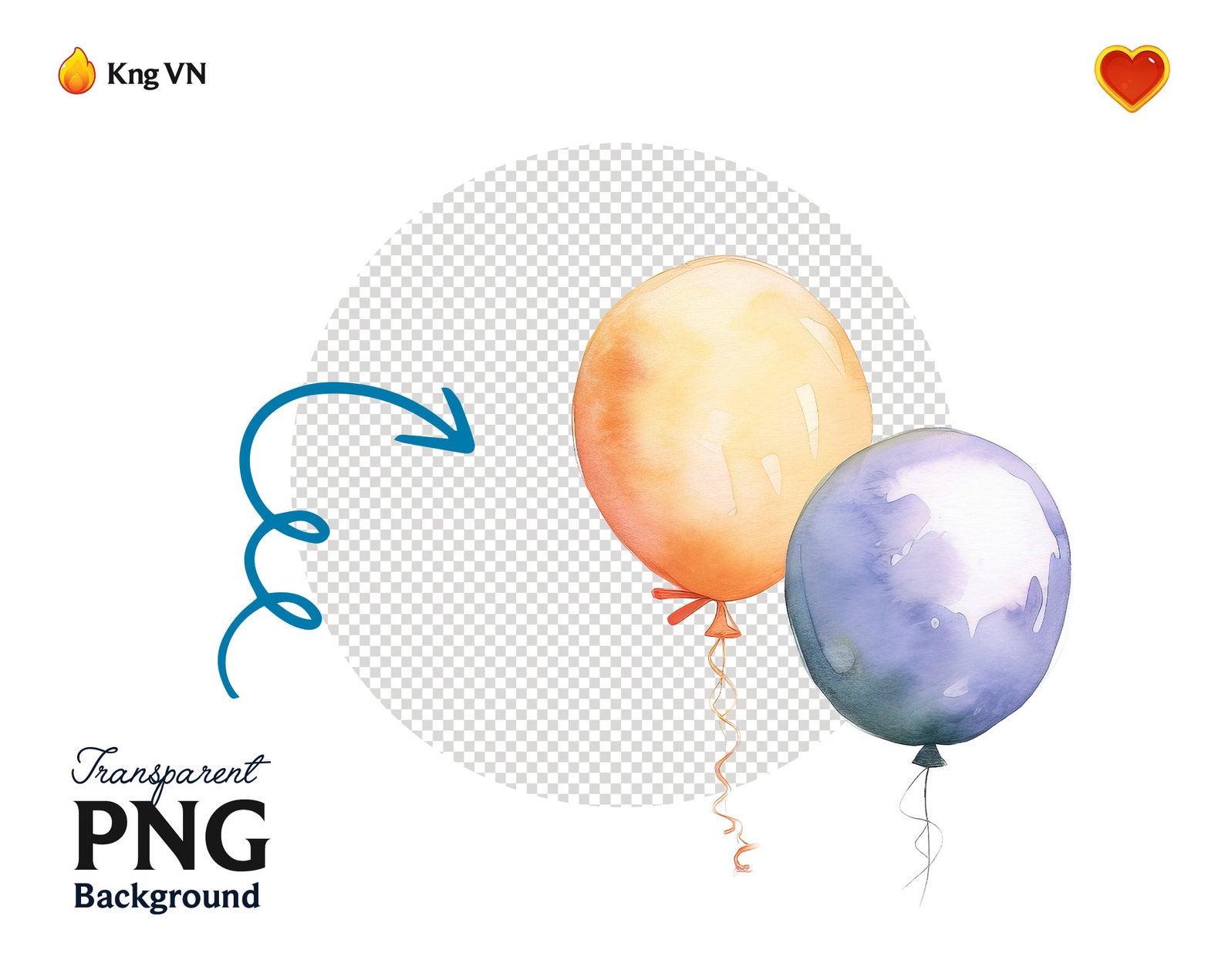Watercolor Pastel Balloons Clipart Set (PNG Digital Download) - Etsy