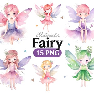 Fairy tuin aquarel clipart, betoverd bos, sprookje graphics, kwekerij clipart, magische fee, once upon a time clipart, baby PNG