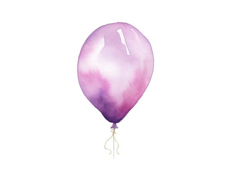 Watercolor Pastel Balloons Clipart Set (PNG Digital Download) - Etsy