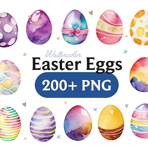 Huevos de Pascua de acuarela, huevo, imágenes prediseñadas de huevos de Pascua, huevos de Pascua PNG, imágenes prediseñadas de huevos de Pascua, arte de huevos de Pascua, huevos de Pascua, digital, 2
