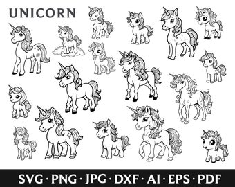 Unicorn SVG, Unicorn head svg, Unicorn vector, Unicorn Shirt Svg, Magical Unicorn Svg, Cute Unicorn PNG SVG