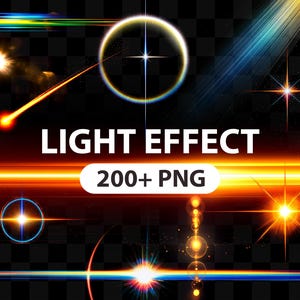 Effet lumineux, Lens Flare, superpositions de lumière phosphorescente en png transparent, superpositions de lumière parasite, effet phosphorescent de superpositions de lumière parasite, fuites de lumière d'étoile.