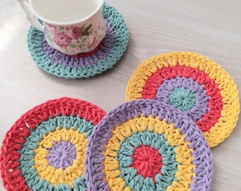 Crochet Coasters Pattern, Doily Coaster Crochet Pattern, Knit Coaster Pattern, PDF