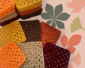 Motif carré grand-mère au crochet, motif de couverture pour débutant