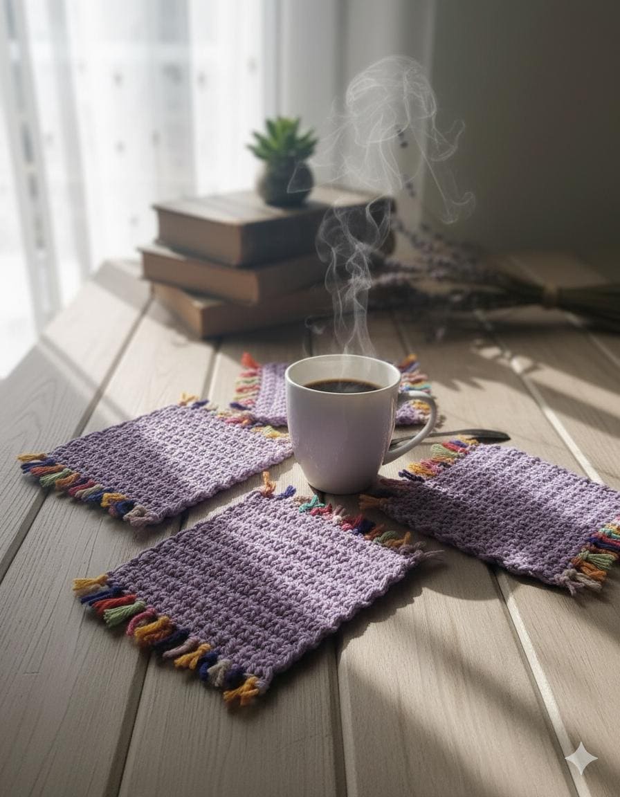 37 Mug Rug Crochet Patterns: Enhance Your Coffee Breaks in Style! 32 Easy Crochet Coaster