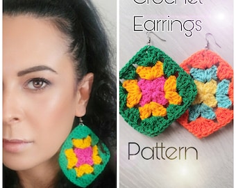 Orecchini Geometrici Quadrati Cavi Boho – Perno Fronte/Retro In Lega, Pendenti A Goccia Per Donna, Stile Vintage