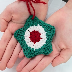Crochet Christmas Star Ornament Pattern Christmas Tree Ornament PDF pattern