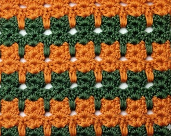 Cat Stitch Granny Square Crochet Pattern, Blanket PDF Pattern