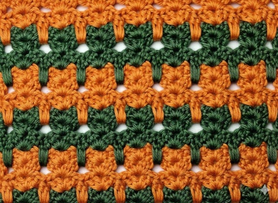 Cat Stitch Granny Square Crochet Pattern, Blanket PDF Pattern