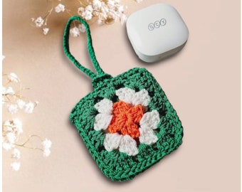 Crochet Granny Square AirPod Case, Small Pounc Pattern, Crochet Airpod Case Cute, Small Crochet Gifts patterns, Easy Crochet, PDF Pattern