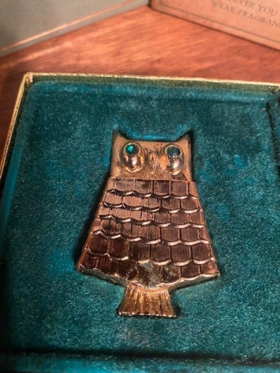 Avon Vintage Jewelled Owl Pin Etsy Australia