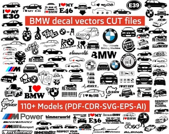 BMW svg Bundle, BMW Svg Bundle Sticker Vector Ready for Cutter Plotters and Printers, Cricut BMW Decals