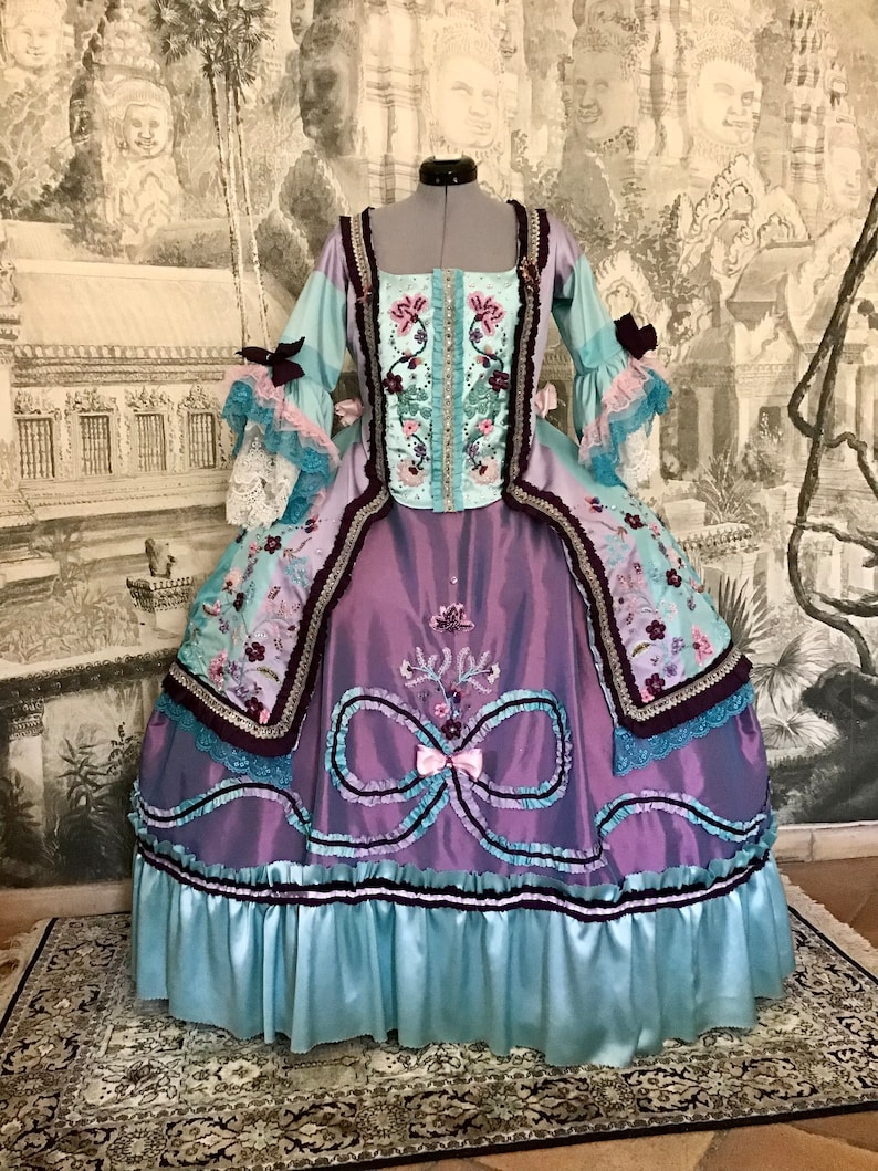 Robe Historique Rococo - Caraco De Style Polonaise. - Etsy