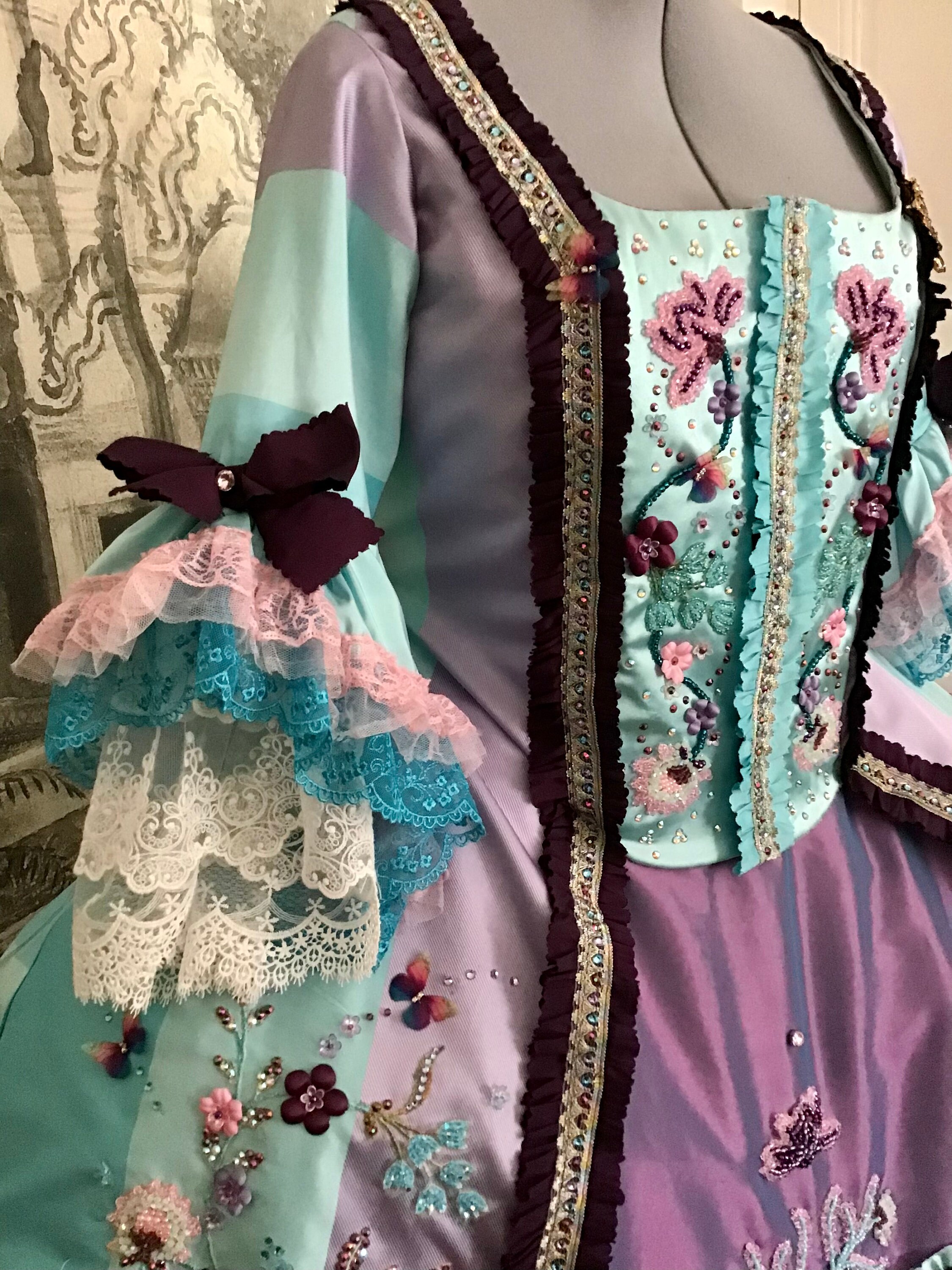 Robe Historique Rococo - Caraco De Style Polonaise. - Etsy