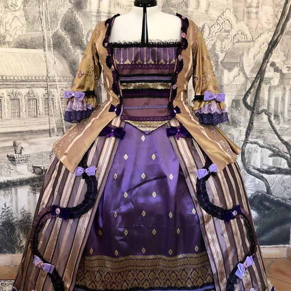 Robe Rococo en taffetas - sur mesure à partir de 950 euro