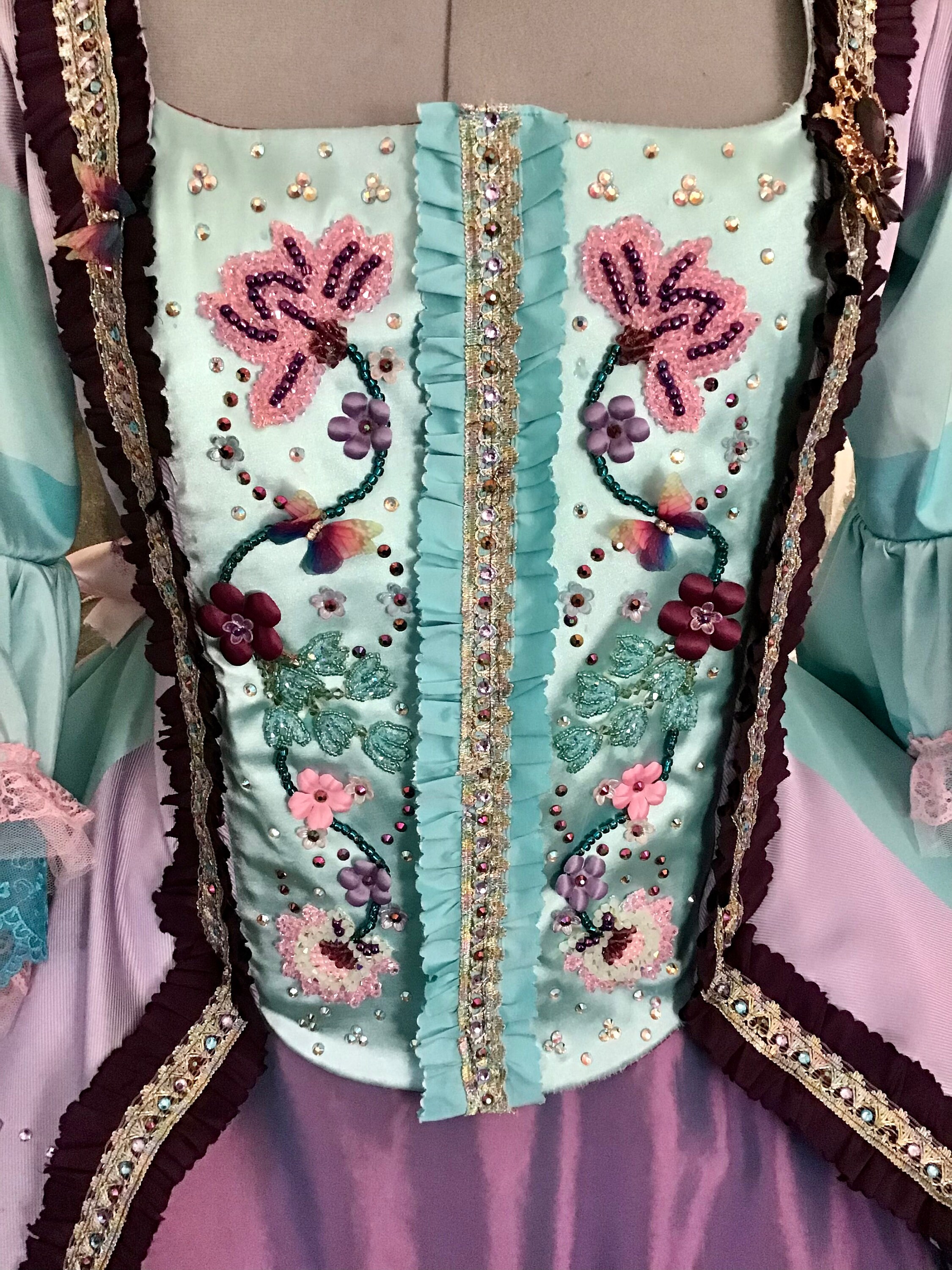 Robe Historique Rococo - Caraco De Style Polonaise. - Etsy