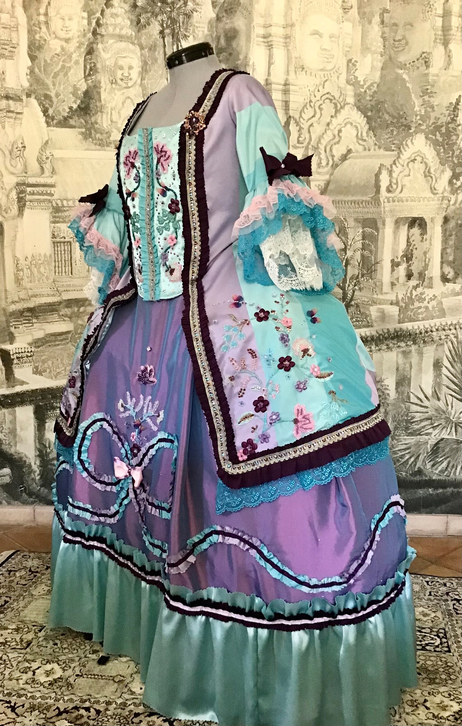 Robe Historique Rococo - Caraco De Style Polonaise. - Etsy