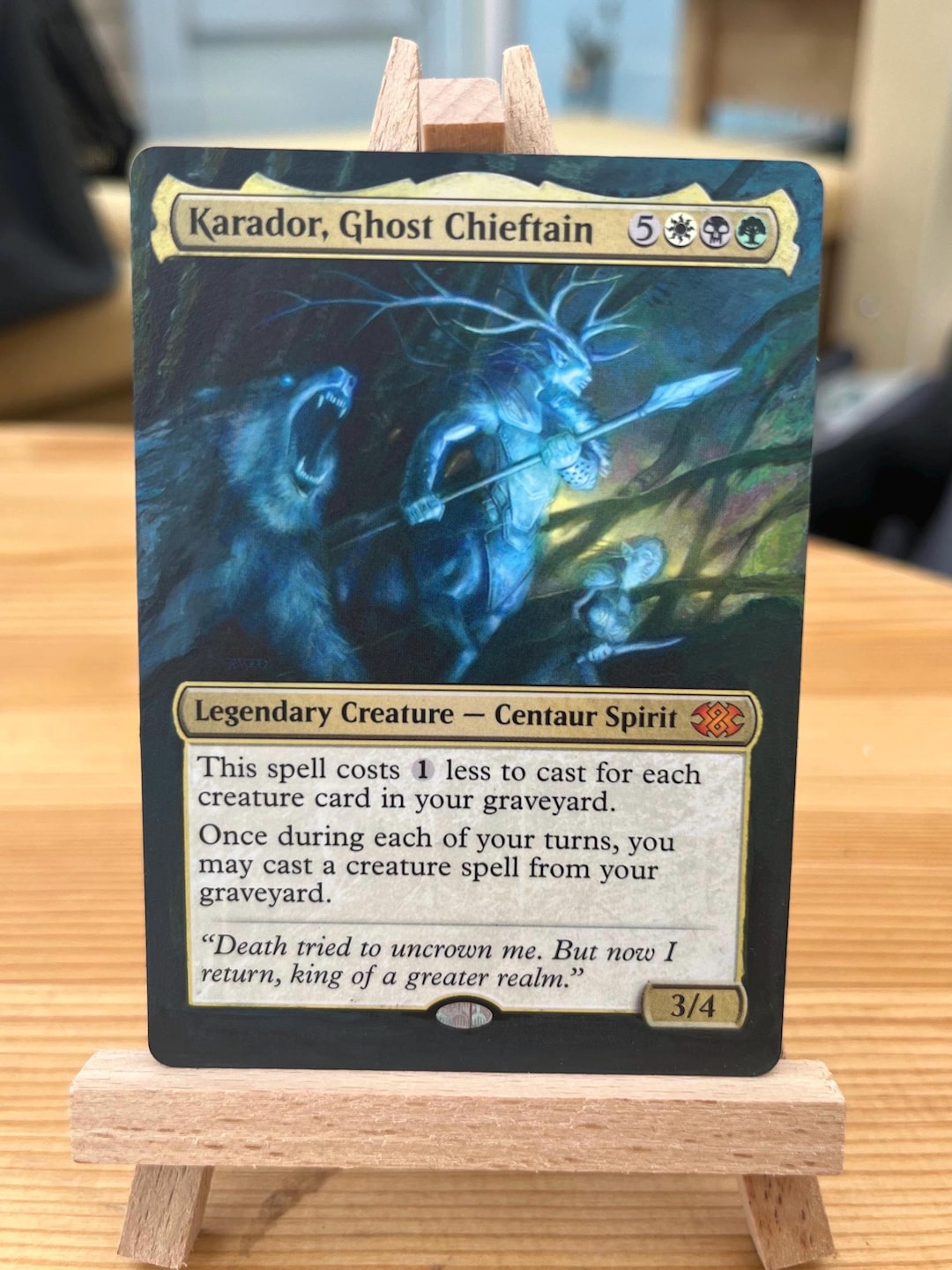 Karador, Ghost Chieftain - Extended Border MTG Alter - Etsy