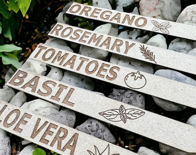 Personalized Herb Markers, Choose Your Plants, Gift For Gardeners