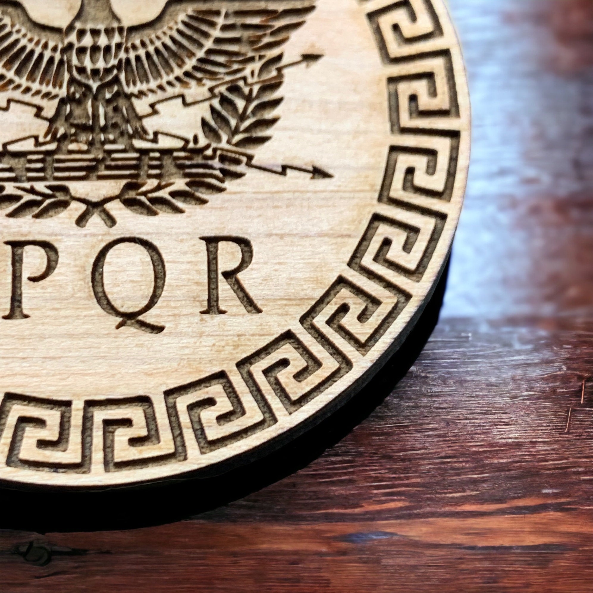 Roman Empire Keychain SPQR Ancient Rome Keepsake Laser Cut Etsy