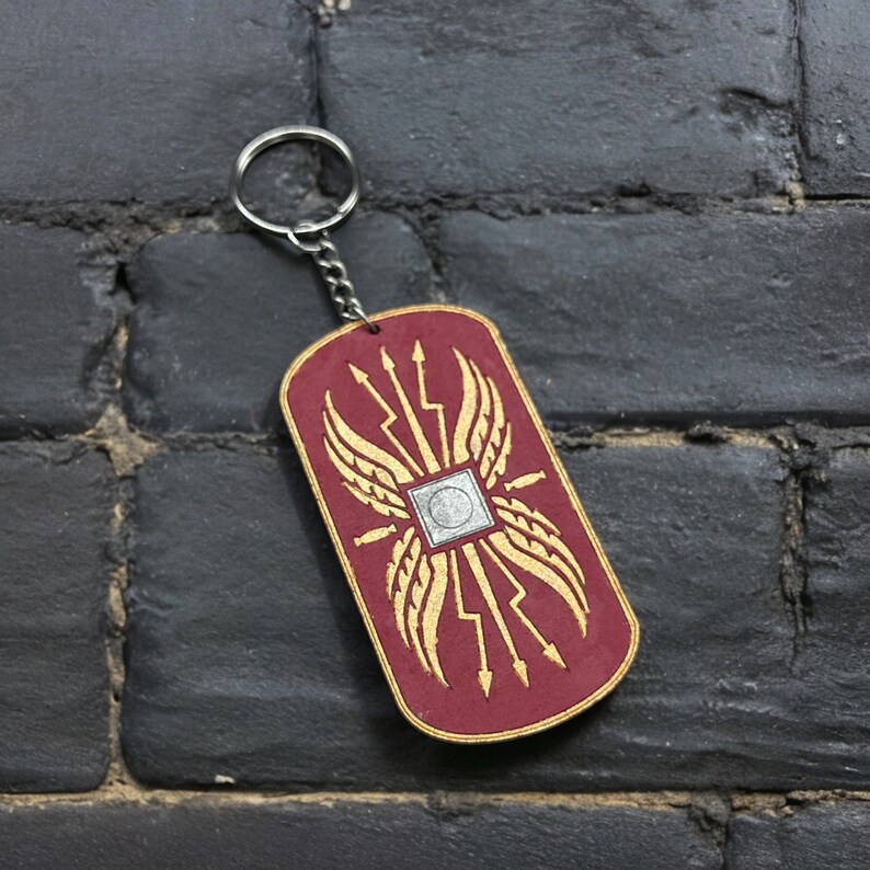 Roman Keychain With Gift Box, Hand Painted Keychain, Ancient Rome