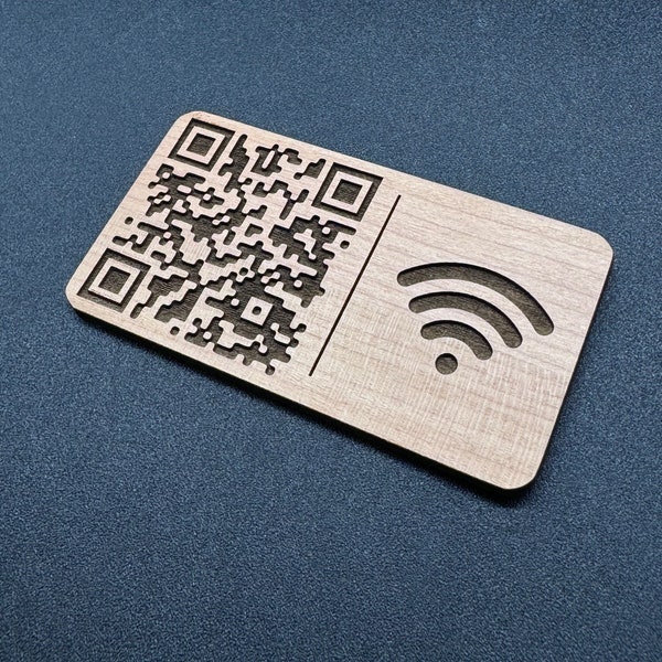 Personalized WiFi Magnet, BnB WiFi Sign, Fridge Magnet, QR Code Network Scan, Custom WiFi Sign for Guests, Home Decor Gift, New Home Gift