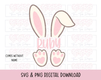 Påskhareöra svg, kaninöra svg, vårpåsktröja svg, påskäggssvg, glad påsk svg-paket, pastellfärgad påskhare