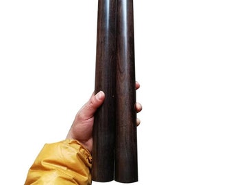 Afrikaans zwarthout, ronde staaf, natuurlijke houten staaf in meerdere maten, doe-het-zelf materiaal, ebbenhout sandelhout
