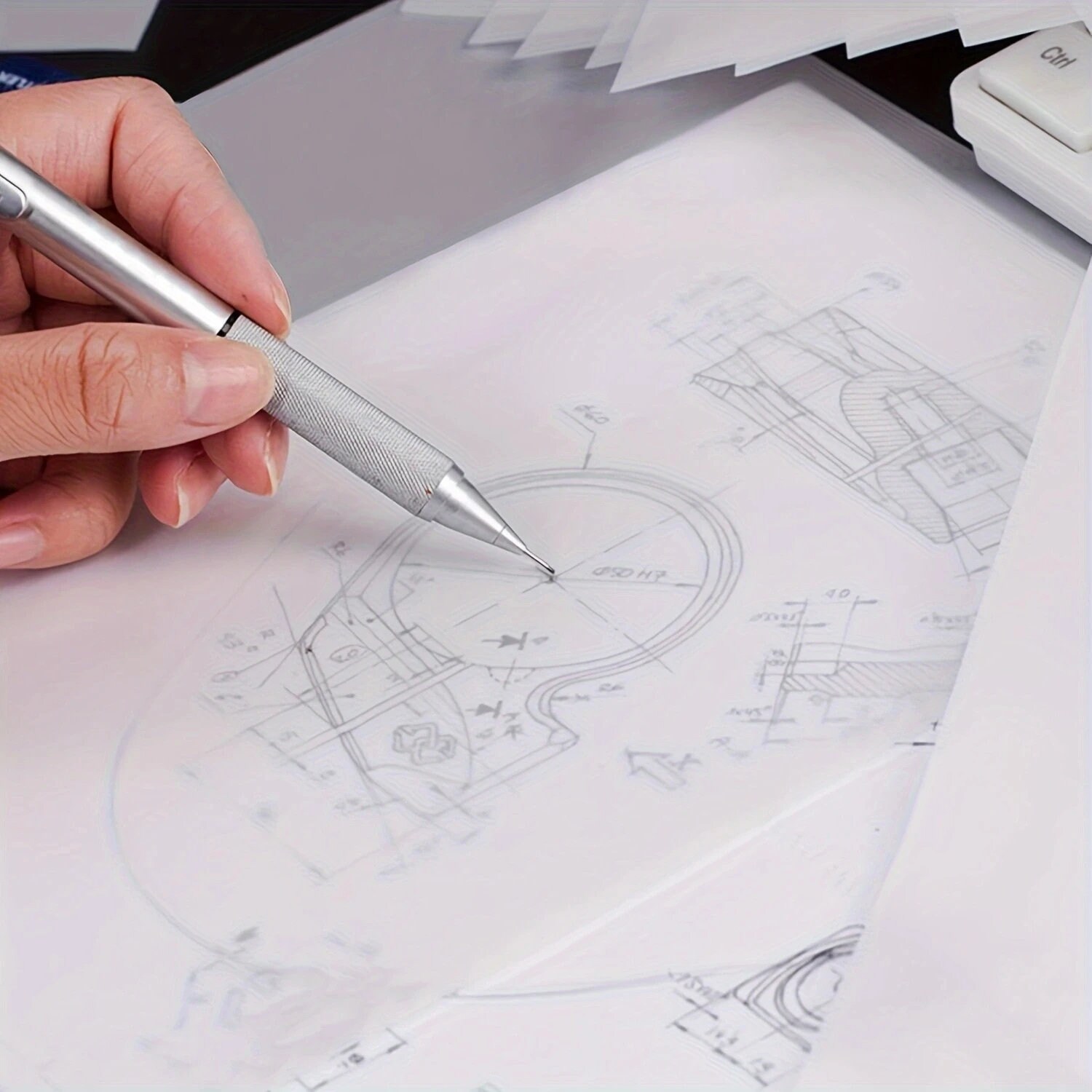 Rotolo Di Carta Da Lucido Tritart - 50m X 40cm, Trasparente Per Schizzi, Disegni E Cartamodelli, 50g/m² - Foto 9