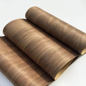 Vero legno di noce americano impiallacciato con carta kraft, per fai da te, applique per porte, creazione, riparazione di mobili, forniture per la lavorazione del legno 2500 x 600 mm