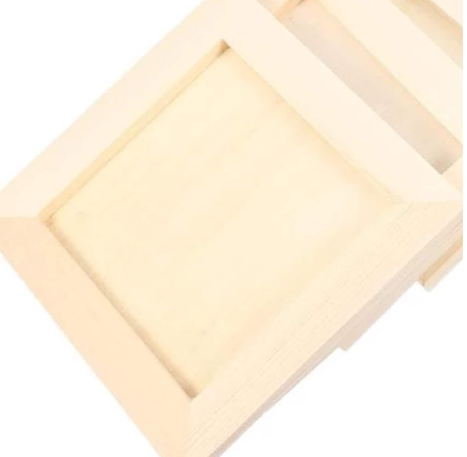 Unfinished Small Wood Frames Set 6pcs 12x12cm/ 4.72x4.72 Inch Etsy