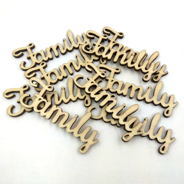 Cursive Wood Letters Etsy