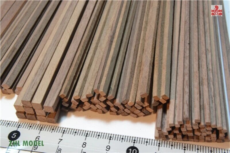 Natural Walnut Wood Strips, 25 Pcs, Unfinished Wood Stick Cutout, for DIY  Craft, Making Model Ship, Painting Decoration, Multiple Sizes 