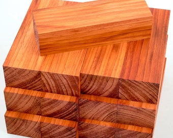 Planche de bois de padouk massif, bois dur brut, découpé au laser, pour travaux manuels, tournage d'ébauches, planche à découper, sculpture, travail du bois, plusieurs tailles