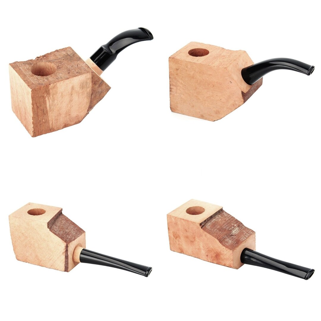 Wood Pipe Blanks DIY Wood Tobacco Smoking Pipe Blank With Etsy