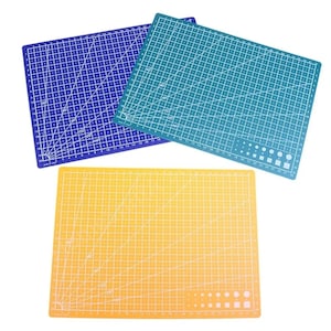 PVC Schneidematte, A3/A4/A5, einseitig, für gerade Schnitt, Klinge und Tisch schützen, DIY Messergravur Leder Schneidebrett, zum Nähen