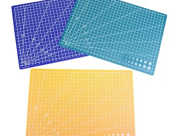Tapete de corte de PVC, A3/A4/A5, un solo lado, para corte recto, protege la hoja y la mesa, tabla de cortar de cuero con grabado de cuchillos de bricolaje, para coser