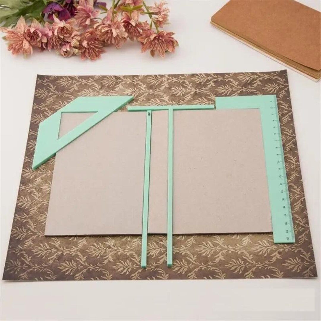 Plastic Bookbinding Ruler, T and L Shaped, 1 Set for Accurate Corner ...