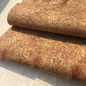 Impiallacciatura in legno di pioppo naturale con supporto in carta kraft, per lavori fai da te, realizzazione di mobili, decorazioni murali, lavorazione del legno, 2,5 mx580 mm/98,42 x 22,8"