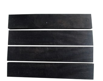 Planche en bois d'ébène africain, ardoise longue, découpée au laser, pour travaux manuels, planche à découper, travail du bois, chevalet de guitare, 20 x 5 x 1 cm/9,84 x 1,96 x 0,393 po