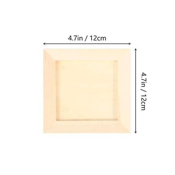 Unfinished Small Wood Frames Set 6pcs 12x12cm 4.72x4.72 Inch DIY Square Wooden Blank Plain Durable Painting Photo Frame Etsy UK