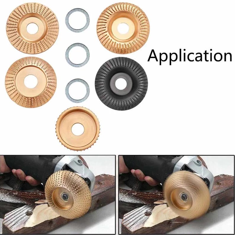 1 Set, Wood Carving Grinder Disc, Sharp Round Blade, Abrasive Pad, for