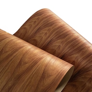 Impiallacciatura in legno ramificato naturale con carta kraft, riutilizzabile, per lavori fai da te, creazione di mobili, decorazione di strumenti musicali 2,5 mx58 cm/98,4x22,83"
