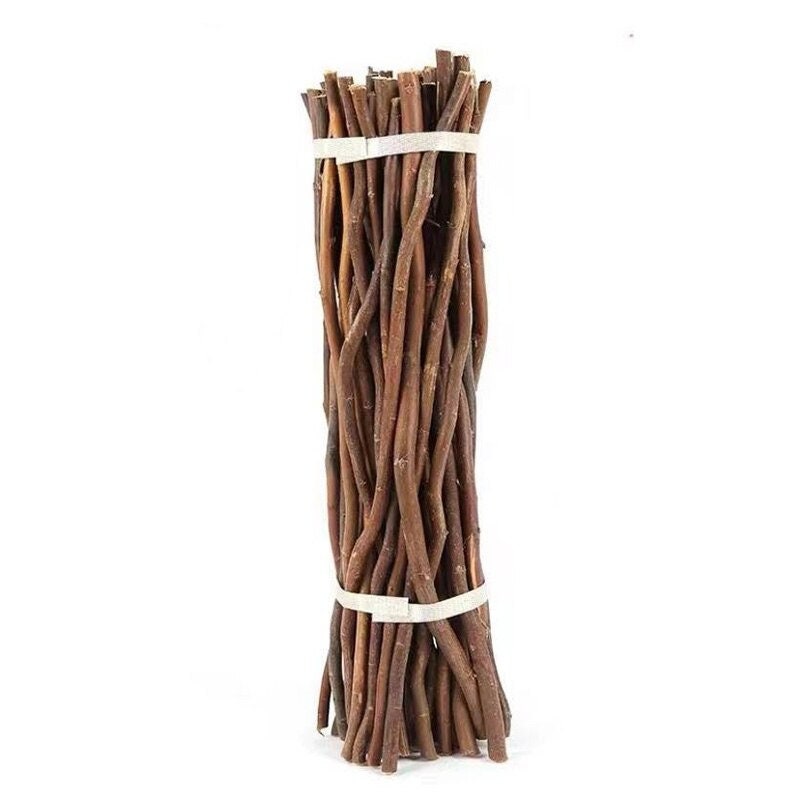 20Pcs Wooden Stick Natural Willow Branch Log Discs Sticks DIY Crafts  Supplies For Wedding Party Background Painting Decorations