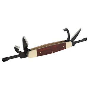 Cuchillo para tallar madera 6 en 1, mango de madera de caoba, hoja de acero KS5, para manualidades, proyectos escolares, herramienta manual, suministros de carpintería para carpintería