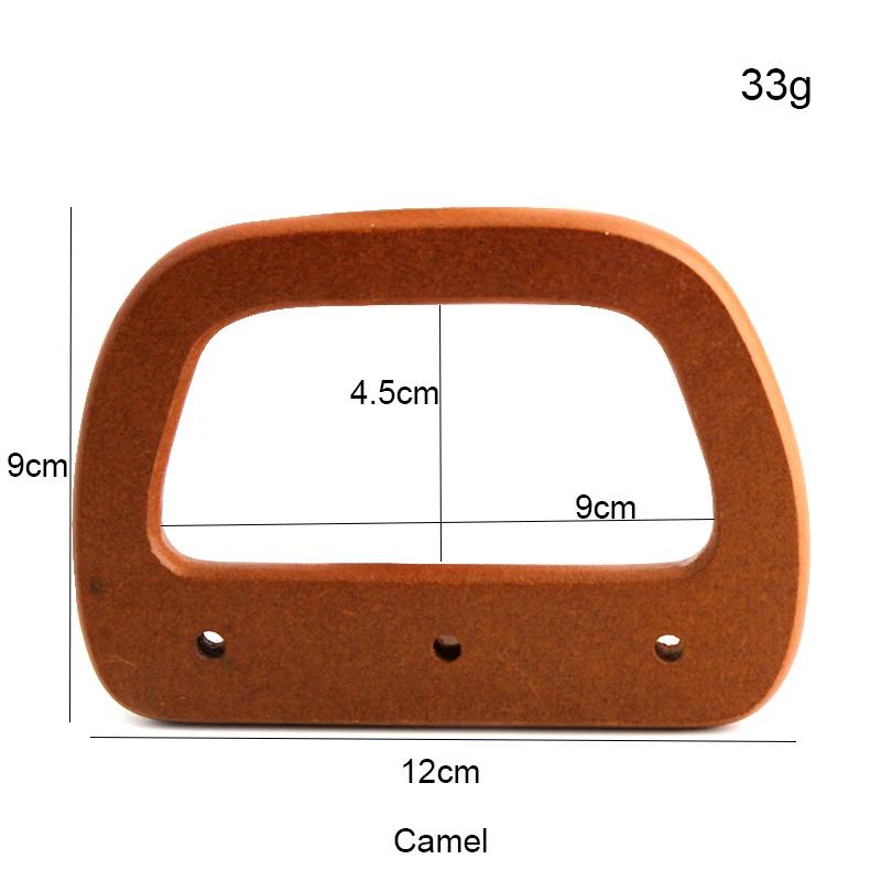 Wooden Purse Bag Handles, 2pcs, Durable Frame, Trapezoid