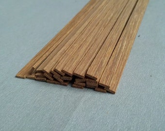 Bande de bois de teck naturel, 10 pièces, morceau de bâton épais découpé au laser, pour matériel de bricolage, fabrication de maquettes de maison, fournisseur de menuiserie, tailles multiples