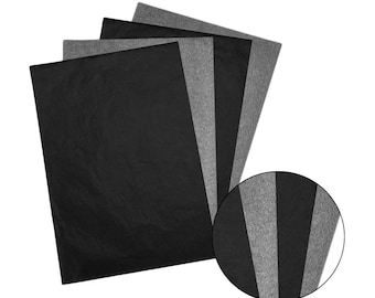 Papier calque carbone, 100 pièces, noir, effet de copie transparent, pour image, transfert de motifs, peinture, esquisse, papiers à copier pour artistes débutants